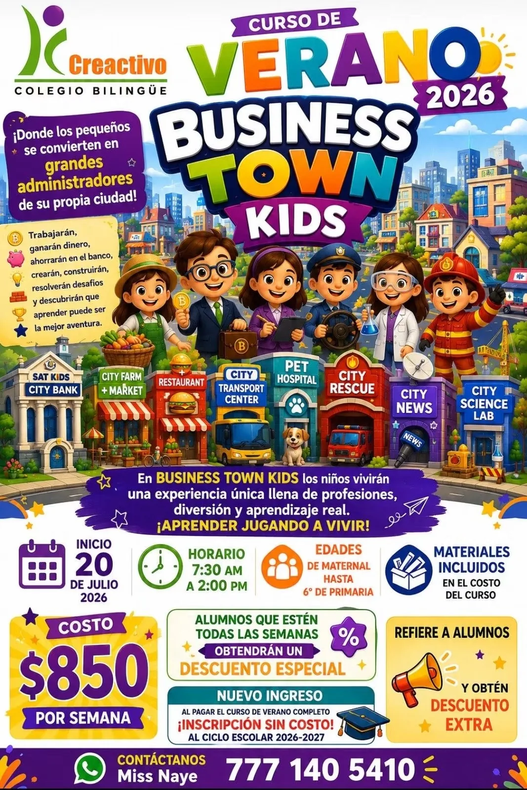 Experiencia temática Business Town Kids